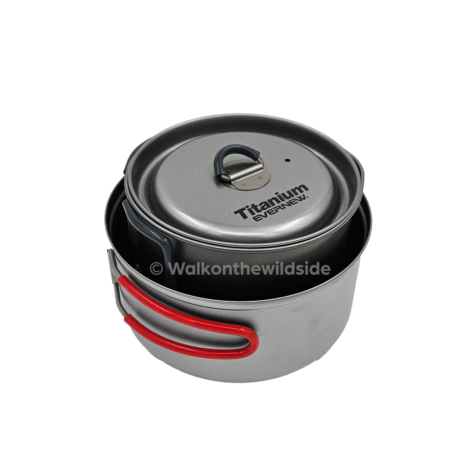 Evernew Ti UL Pot 0,9l mit Tea Pot 800 darin